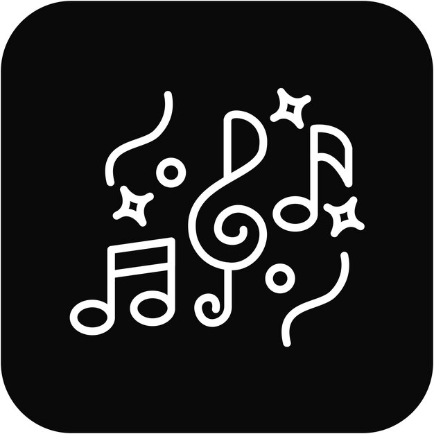 El icono del vector de diseño se puede utilizar para el conjunto de iconos de instrumentos