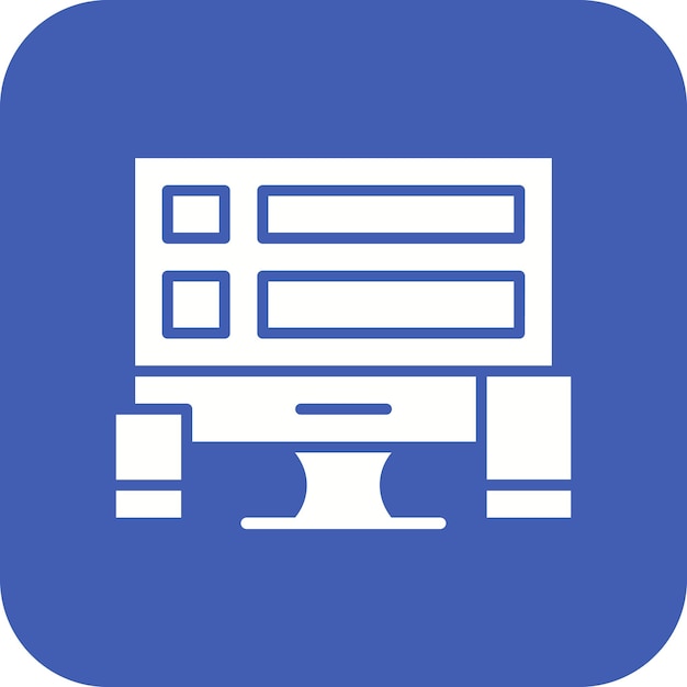 El icono de vector de diseño responsivo se puede utilizar para el conjunto de iconos de alojamiento web