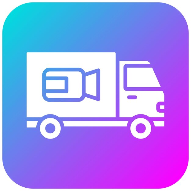 El icono del vector de distribución de películas se puede utilizar para el conjunto de iconos de producción de video