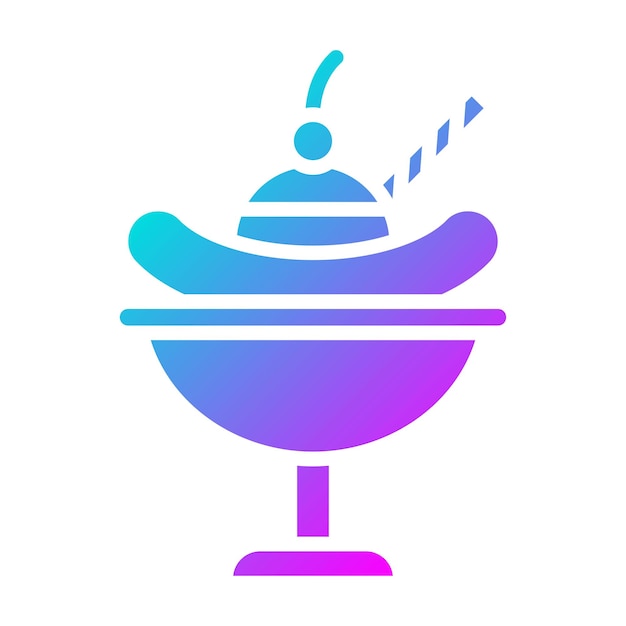 El icono de vector dividido de plátano se puede usar para el conjunto de iconos de verano