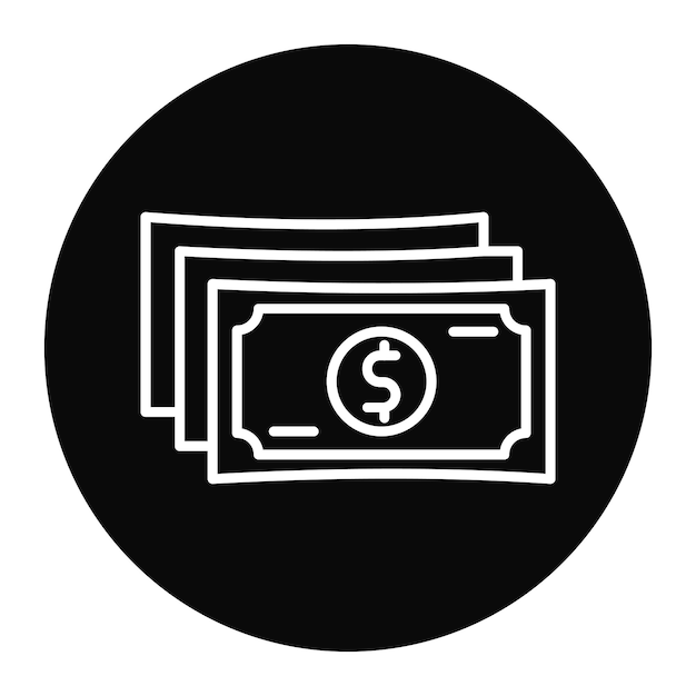 El icono del vector de divisas se puede utilizar para el conjunto de iconos de gestión de crisis