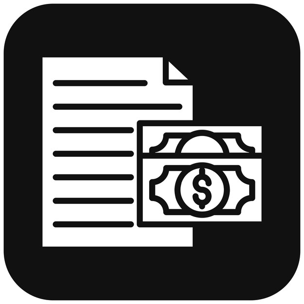 El icono del vector de documento fraudulento se puede utilizar para el conjunto de iconos de corrupción
