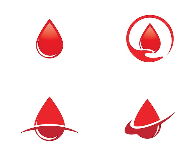 Icono de vector de donante de gota de sangre