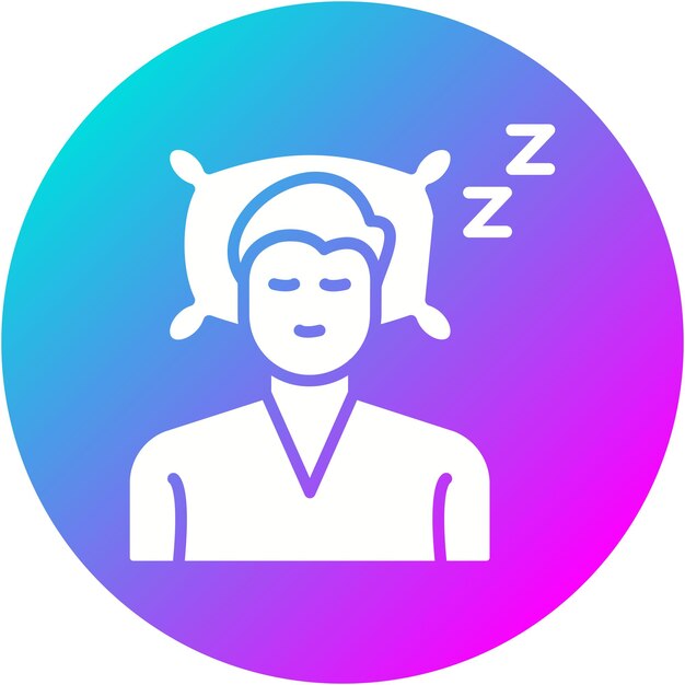 El icono del vector dormido se puede usar para el conjunto de iconos de limpieza