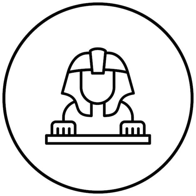 El icono del vector dromedario se puede usar para el conjunto de iconos de Egipto