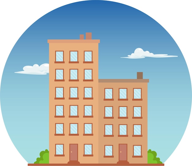 Icono de vector de edificio