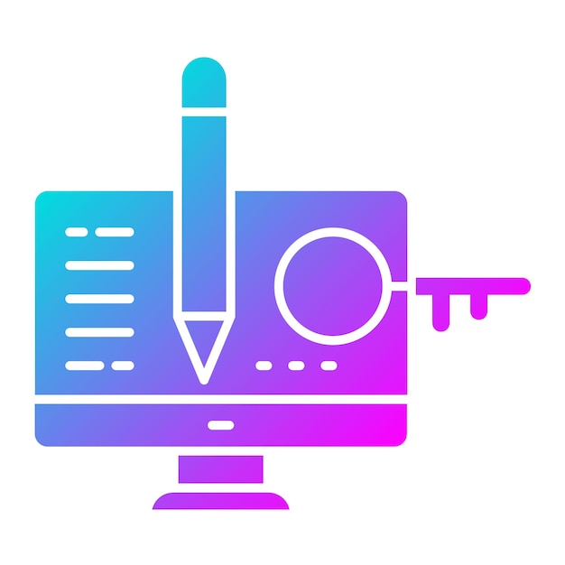El icono del vector del editor de noticias se puede usar para el conjunto de iconos de noticias y medios