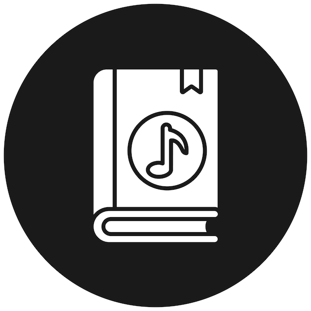 El icono del vector de la educación musical se puede utilizar para el conjunto de iconos de aprendizaje