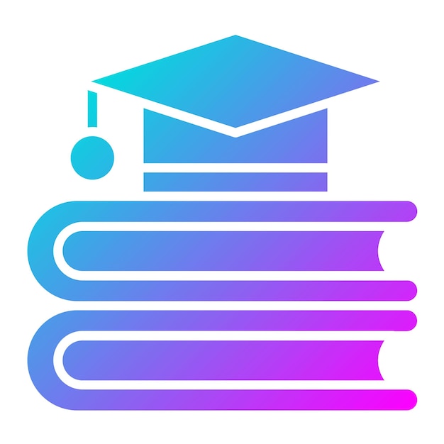 El icono del vector educativo se puede utilizar para el conjunto de iconos de aprendizaje