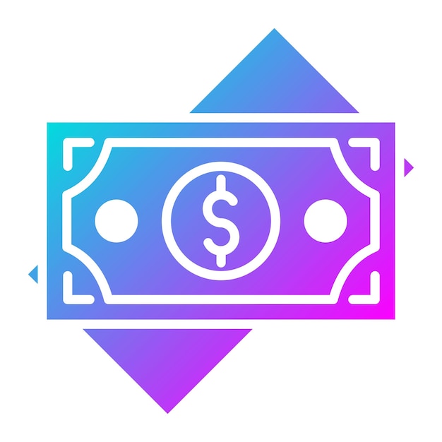 El icono del vector de efectivo se puede utilizar para el conjunto de iconos del supermercado