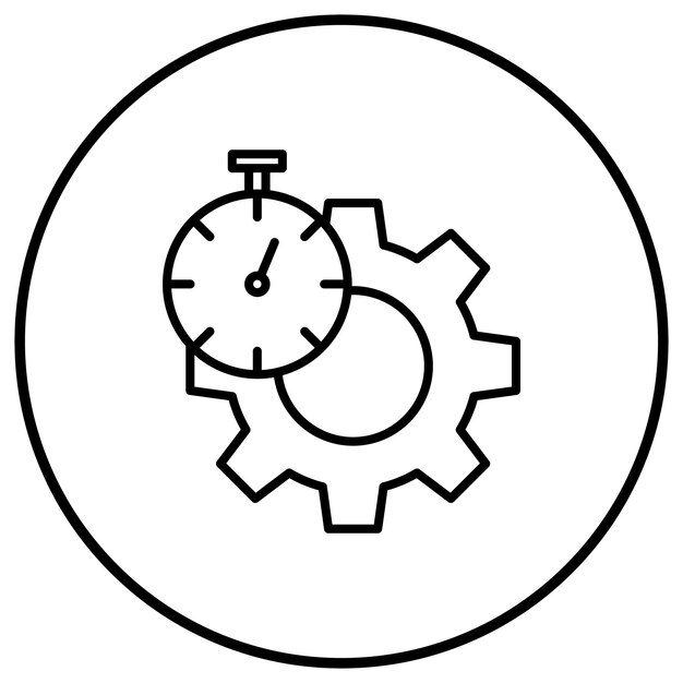 El icono del vector de eficiencia se puede utilizar para el conjunto de iconos de energía renovable