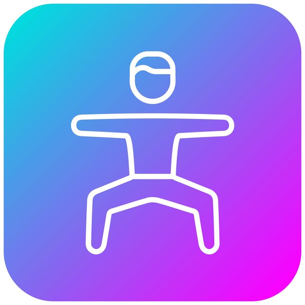 El icono del vector de ejercicio se puede utilizar para el conjunto de iconos de aptitud física