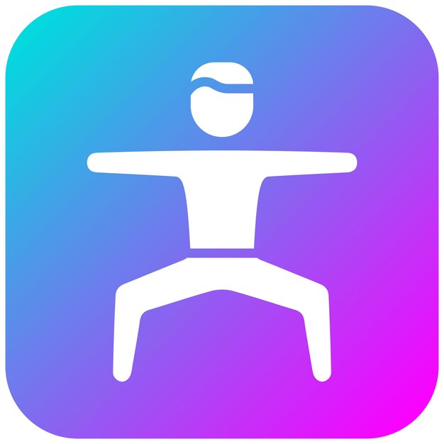 El icono del vector de ejercicio se puede utilizar para el conjunto de iconos de aptitud física