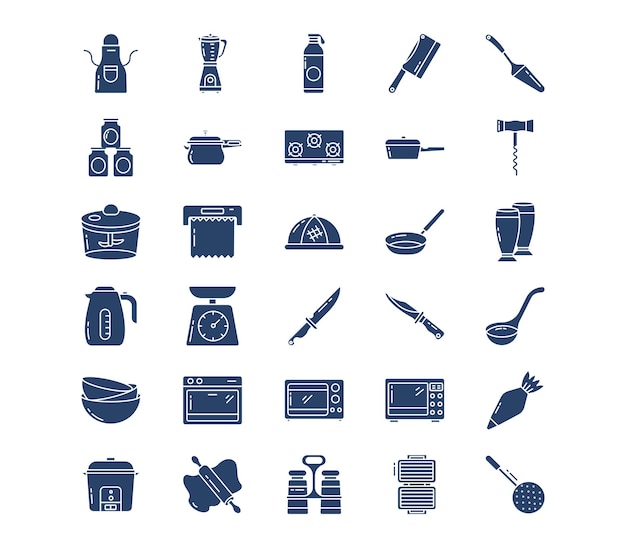 icono de vector de electrodomésticos de cocina