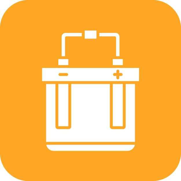 El icono del vector de electrólisis se puede utilizar para el conjunto de iconos de procesos industriales