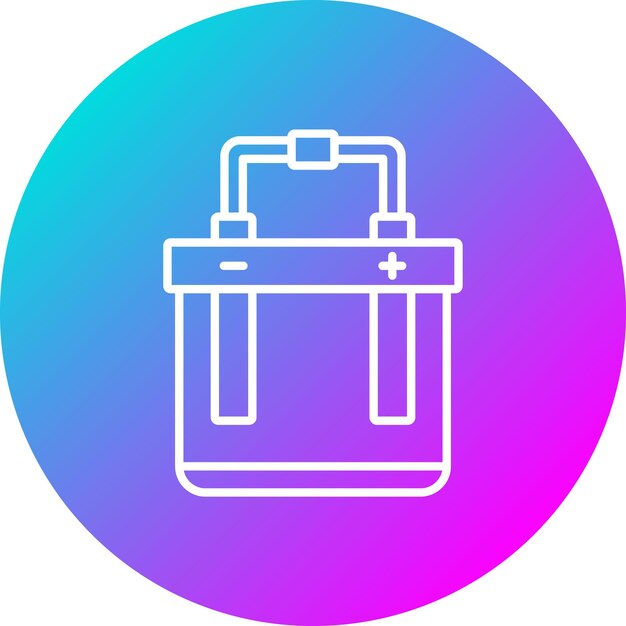 El icono del vector de electrólisis se puede utilizar para el conjunto de iconos de procesos industriales