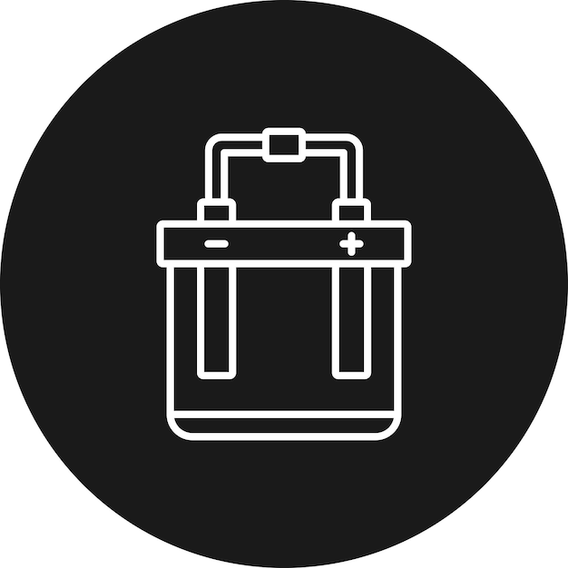 El icono del vector de electrólisis se puede utilizar para el conjunto de iconos de procesos industriales
