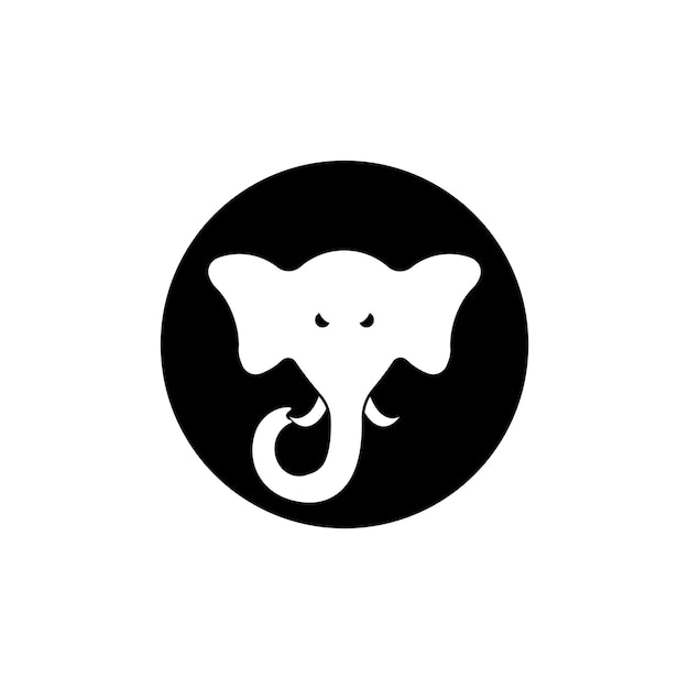 Icono de vector de elefante