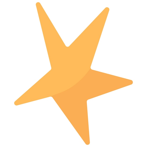 Icono del vector del elemento estrella dibujado a mano