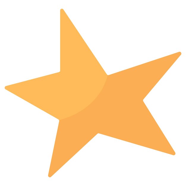 Icono del vector del elemento estrella dibujado a mano