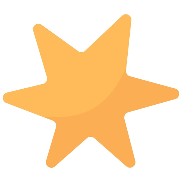 Icono del vector del elemento estrella dibujado a mano