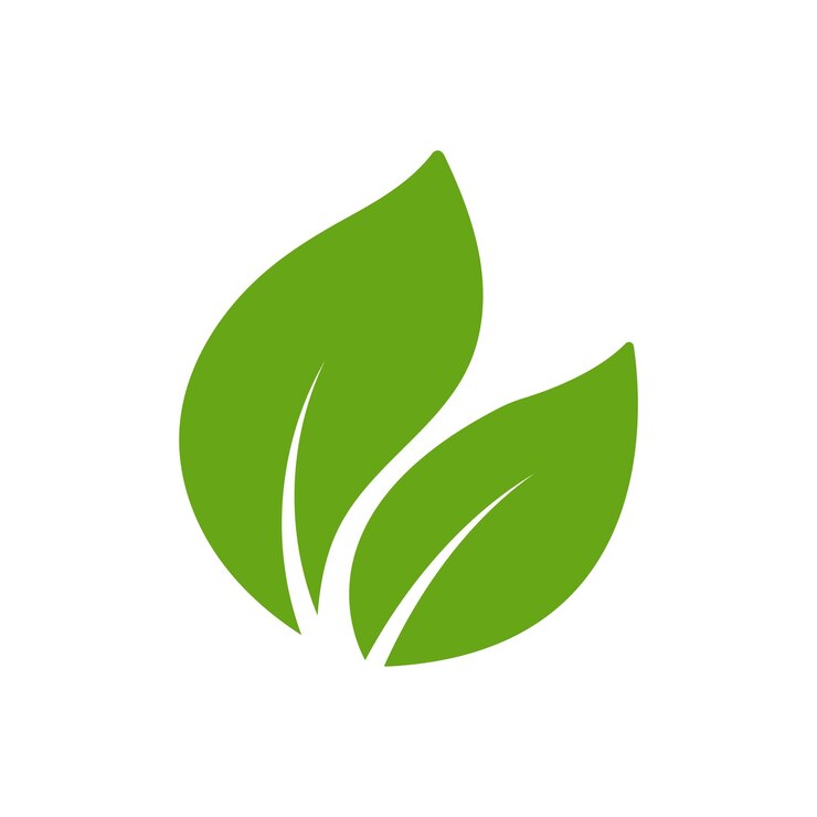 Icono del vector del elemento de la naturaleza de la ecología de la hoja verde