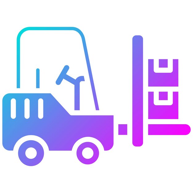 El icono del vector de elevación del tenedor se puede utilizar para el conjunto de iconos de fabricación