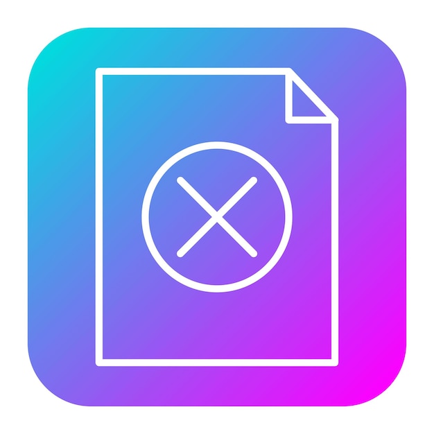 El icono del vector de eliminación de archivos se puede utilizar para el conjunto de iconos de documentos y archivos
