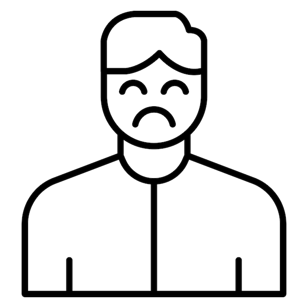 El icono del vector de emoción se puede usar para el conjunto de iconos de comodidad