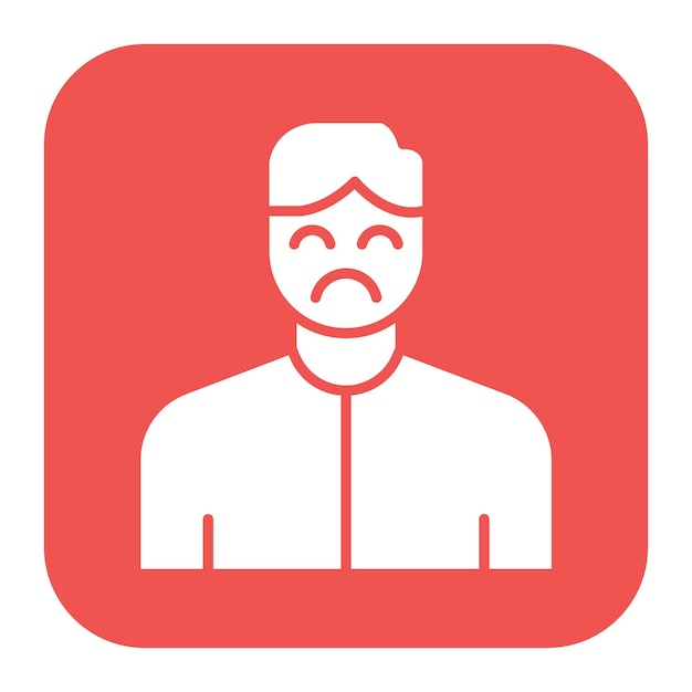 El icono del vector de emoción se puede usar para el conjunto de iconos de comodidad