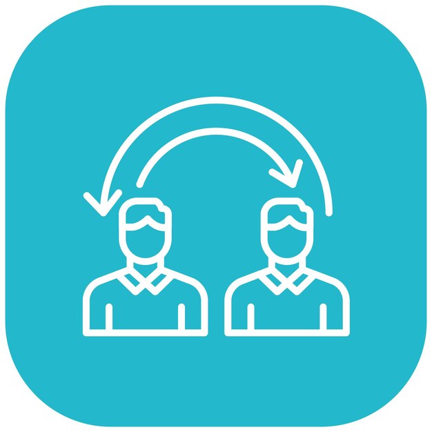 El icono del vector de empatía se puede usar para el conjunto de iconos de liderazgo