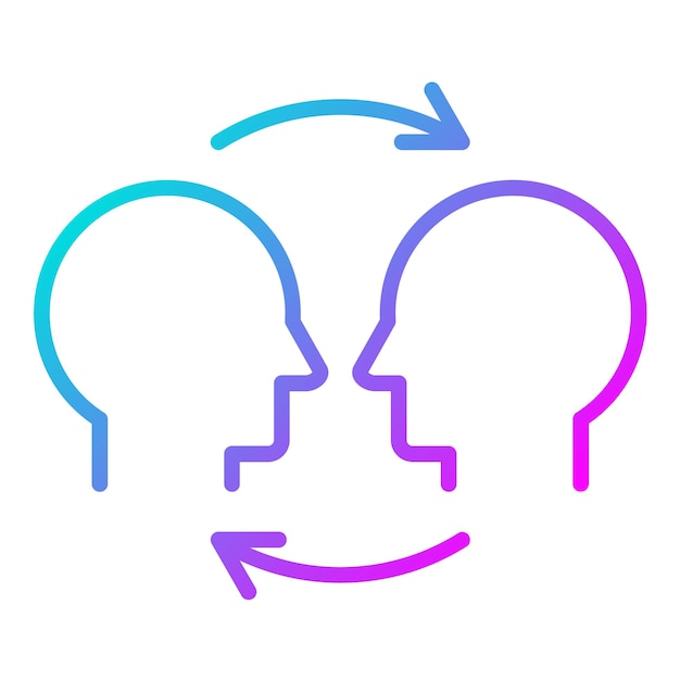 El icono del vector de empatía se puede utilizar para el conjunto de iconos de valores básicos