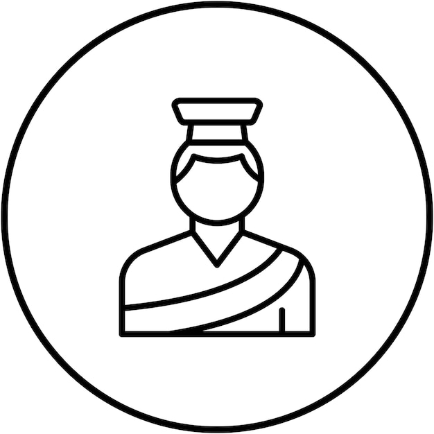 El icono del vector Emperador se puede usar para el iconset de Dubai