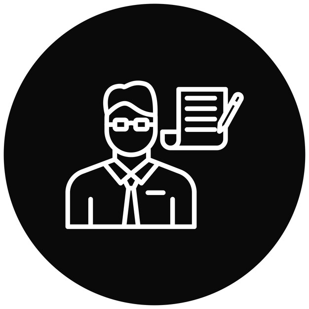El icono del vector de empleado se puede utilizar para el conjunto de iconos de diversidad