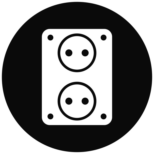 El icono del vector de enchufe se puede utilizar para el conjunto de iconos de batería y alimentación