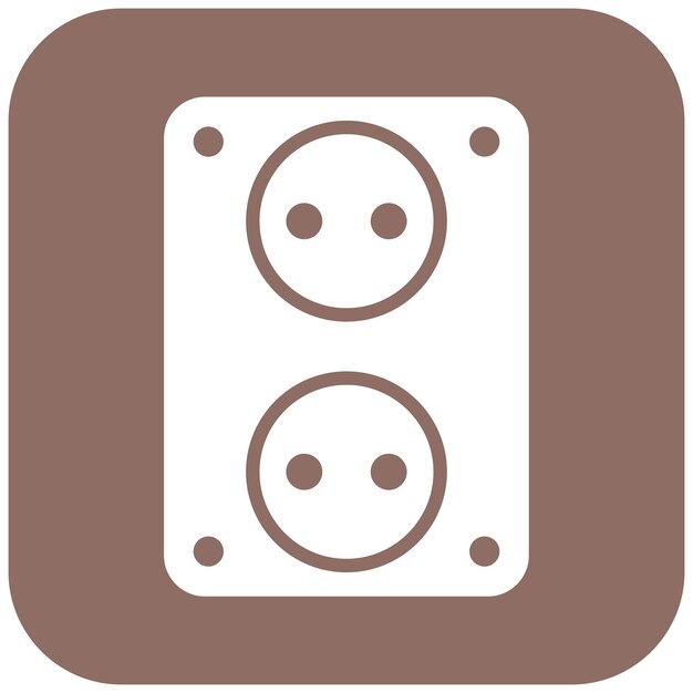 El icono del vector de enchufe se puede utilizar para el conjunto de iconos de batería y alimentación