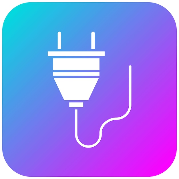 El icono del vector de enchufe se puede utilizar para el conjunto de iconos de energía nuclear