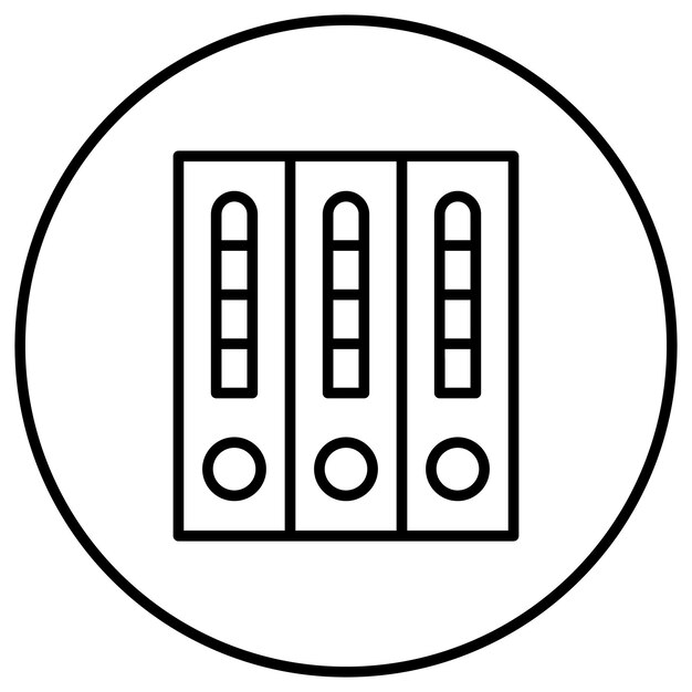 El icono del vector de encuadernación se puede utilizar para el conjunto de iconos de educación