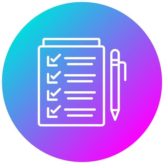 El icono del vector de la encuesta empresarial se puede utilizar para el conjunto de iconos de caridad