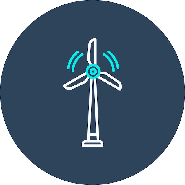 El icono del vector de energía eólica se puede utilizar para el conjunto de iconos de la industria de la gasolina
