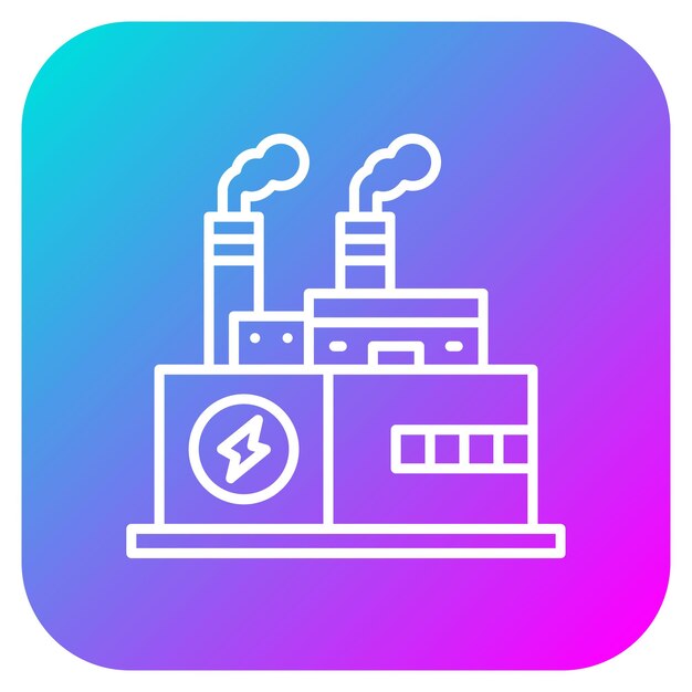 El icono del vector de energía geotérmica se puede utilizar para el conjunto de iconos de energía renovable