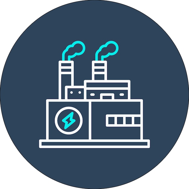 El icono del vector de energía geotérmica se puede utilizar para el conjunto de iconos de energía renovable
