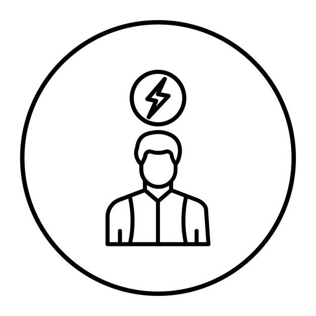 El icono del vector de energía social se puede utilizar para el conjunto de iconos de negocios basados en el hogar