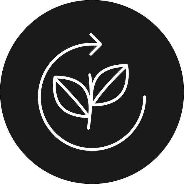 El icono del vector de energía sostenible puede utilizarse para el conjunto de iconos de energía sostenible