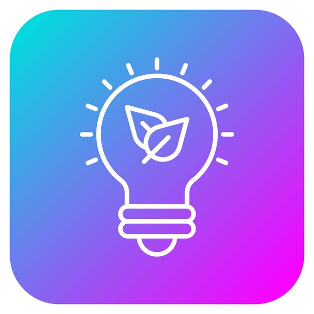 El icono de vector de energía verde se puede utilizar para el conjunto de iconos de energía renovable