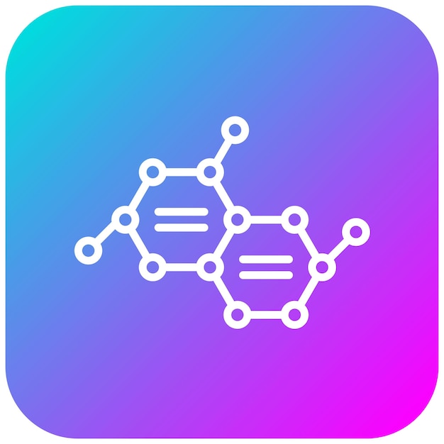 El icono del vector de enlace químico se puede utilizar para el conjunto de iconos de física