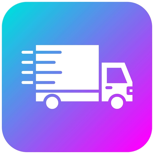 El icono del vector de entrega rápida se puede utilizar para el conjunto de iconos de compras y comercio electrónico