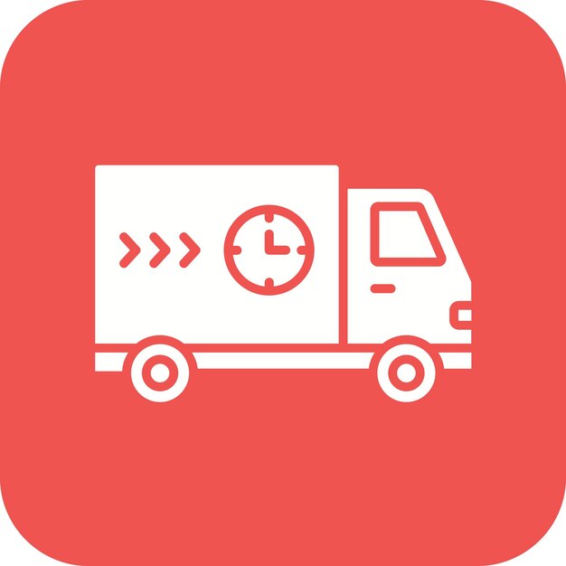 El icono del vector de entrega rápida se puede utilizar para el conjunto de iconos de entrega y logística
