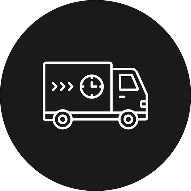 El icono del vector de entrega rápida se puede utilizar para el conjunto de iconos de entrega y logística