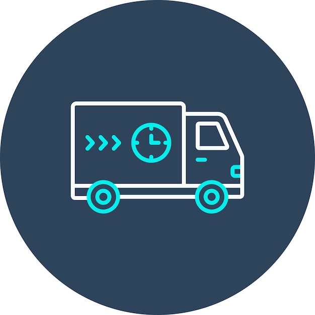 El icono del vector de entrega rápida se puede utilizar para el conjunto de iconos de entrega y logística